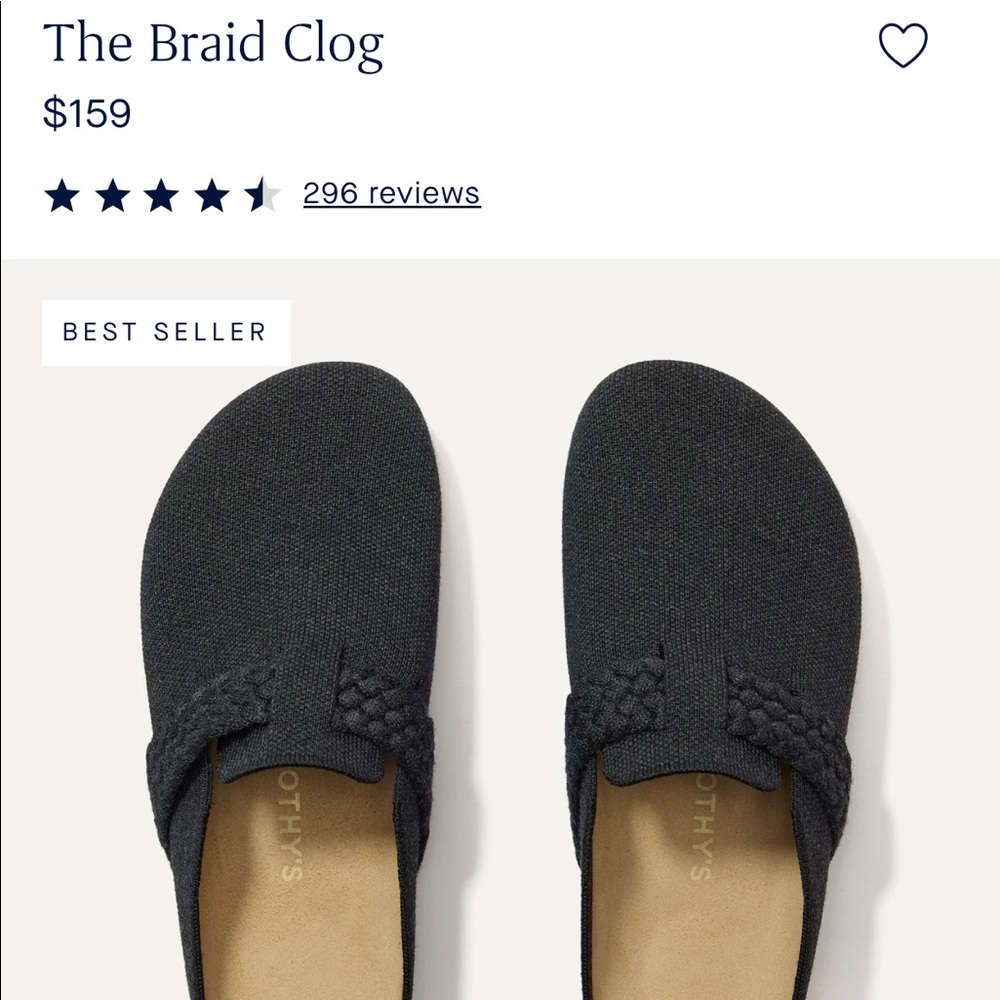 New Rothy’s Braid Clogs sz 5, black